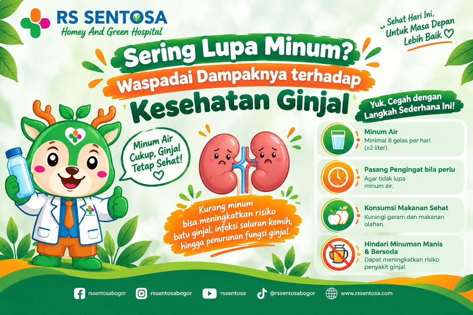 Sering Lupa Minum? Waspadai Dampaknya terhadap Kesehatan Ginjal